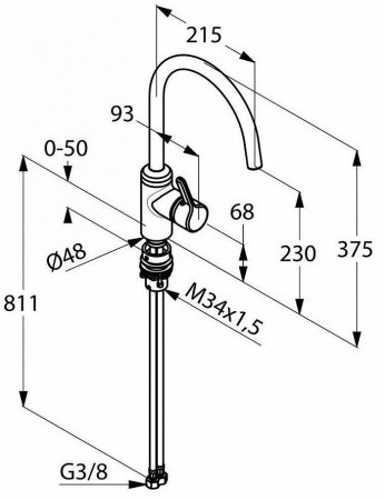 Смеситель для кухни Kludi Bingo Star 428570578 хром