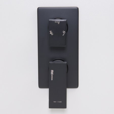 Смеситель для ванны с душем WasserKraft Abens 2071 черный матовый