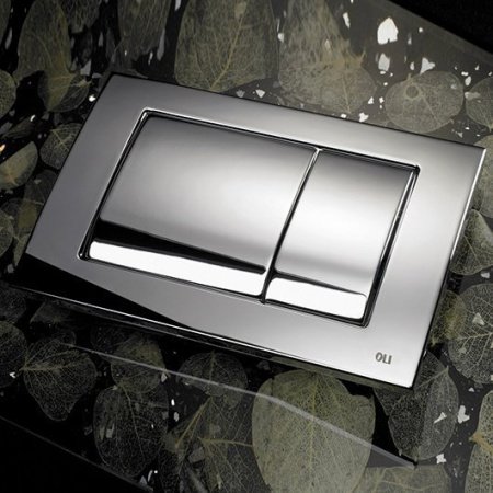 Кнопка смыва для унитазов OLI METAL DUAL 656004 хром глянцевый