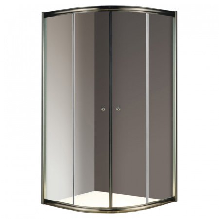 Душевой уголок Cezares Giubileo R2 100x100 профиль Хром стекло прозрачное