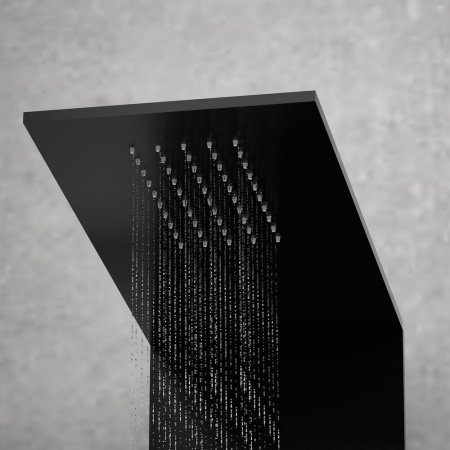 Душевая кабина Black&White G8708 110x80x217 профиль черный матовый, стекло прозрачное