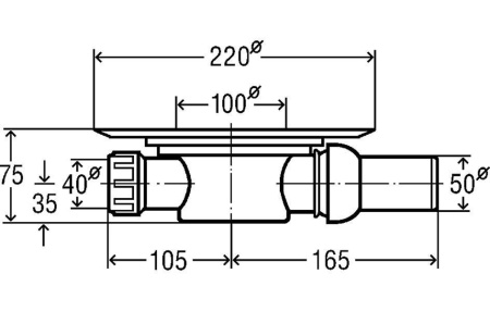 Душевой трап Viega Advantix 557140