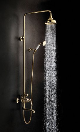 Душевая стойка Lemark Brava LM4762G золото