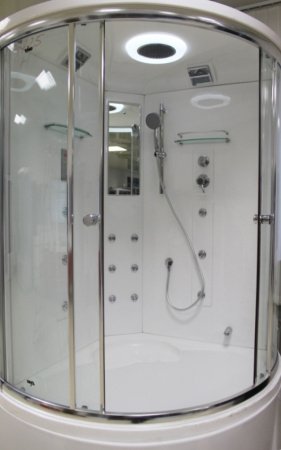 Душевая кабина Timo Lux Т-7725 120x120x220 профиль хром глянцевый, стекло прозрачное