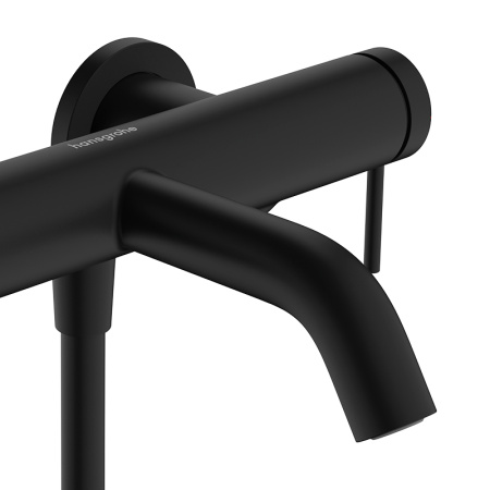 Смеситель для ванны с душем Hansgrohe Tecturis S 73422670 черный матовый