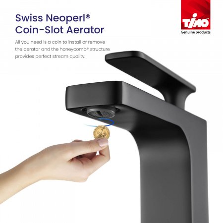 Смеситель для раковины Timo Torne 4311/03F черный матовый