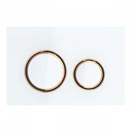 Кнопка смыва Geberit Sigma 21 115.650.SI.1 белый/красное золото