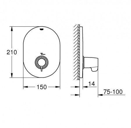 Термостат для ванны с душем Grohe Grohtherm Special 29096000 хром