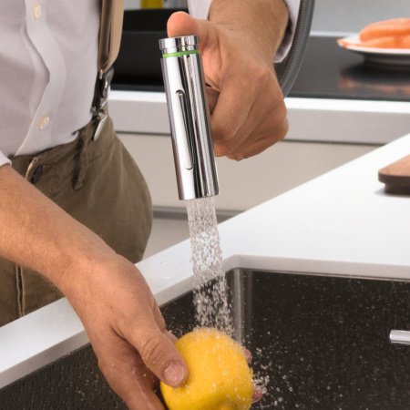 Смеситель для кухни Hansgrohe Metris Select M71 73816800 нержавеющая сталь