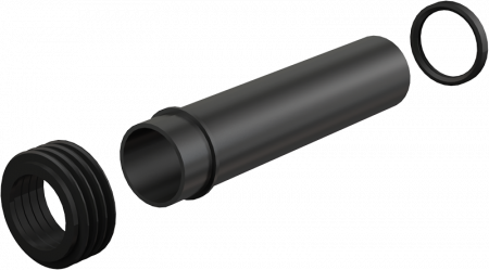 Впускной патрубок для унитаза Alcaplast M901 черный