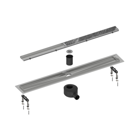 Душевой лоток (двухсторонняя решетка) TIMO Drain System DS230209/00, хром