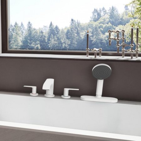 Смеситель для ванны Hansgrohe Vivenis 75444700 белый матовый