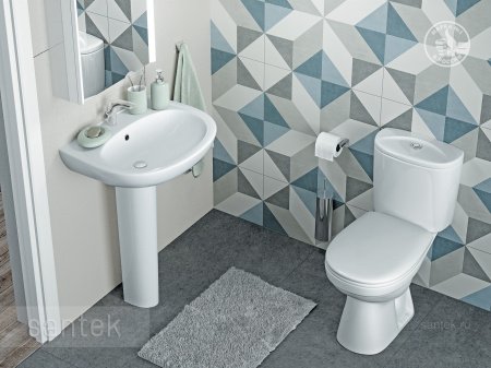 Унитаз-компакт Santek Анимо с горизонтальным выпуском, стандарт 1WH302135