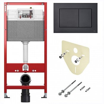 Готовое решение для подвесных унитазов TECE Profil K440407 черный матовый