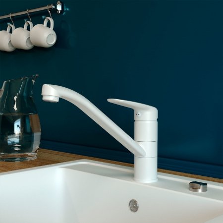 Смеситель для кухни IDDIS Male MALWT00i05 белый матовый