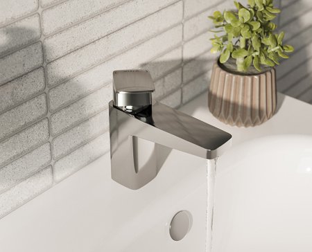 Смеситель для раковины Vitra Root Square A42731EXP хром