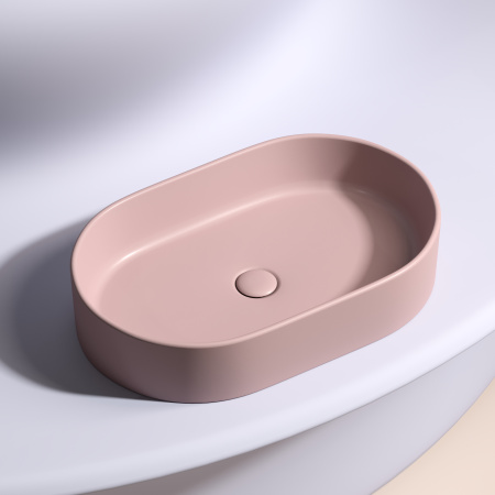 Раковина накладная 60см Ceramica Nova Element CN6048MP розовый матовый