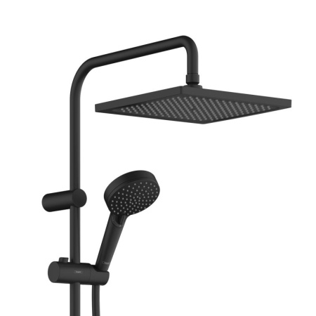 Душевая стойка Hansgrohe Vernis Shape EcoSmart 26429670 черный матовый