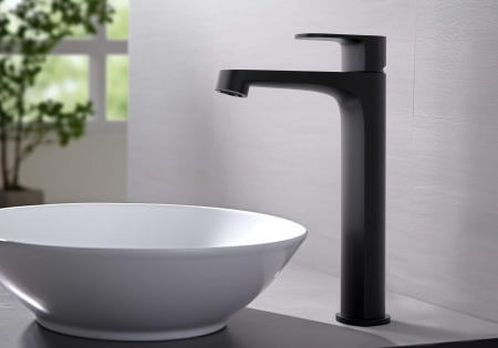 Смеситель для раковины Aquatek Оберон AQ1204MB черный матовый