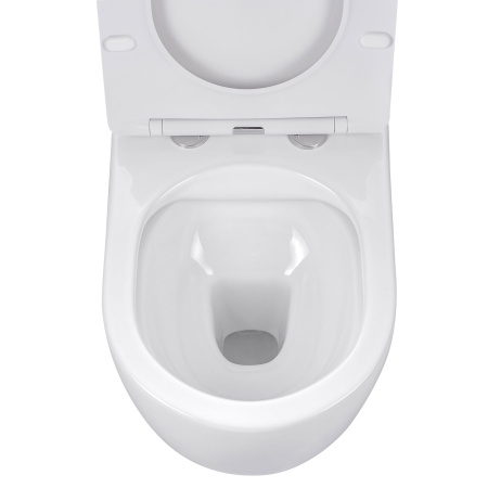 Унитаз подвесной безободковый Vincea Evo VT1-34S белый, с сиденьем микролифт