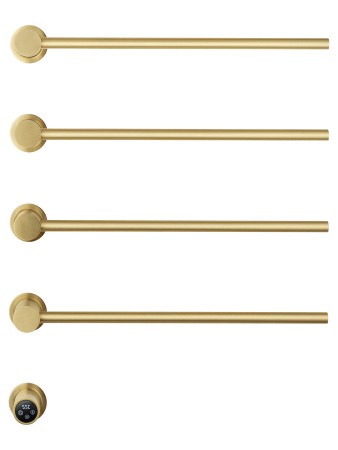 Полотенцесушитель электрический встраиваемый WONZON & WOGHAND HAMBURG, Брашированное золото (WW-AL314-BG)