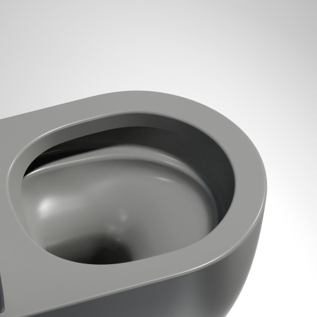 Унитаз подвесной безободковый Ceramica Nova Modena Rimless CN6063MH серый матовый