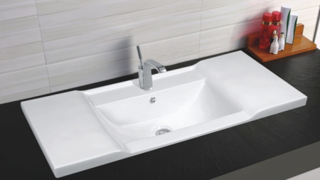 Раковина полувстраиваемая 81см Gid NYJ839-80 белый