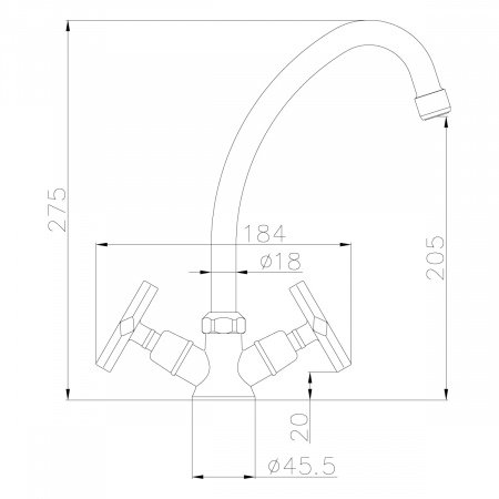 Смеситель для кухни Lemark Promotion LM6050C хром