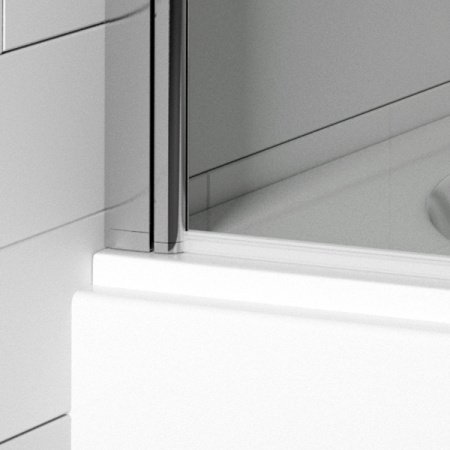 Шторка для ванны Riho Nautic 3000 N500 Yukon Nora 124x150 Хром