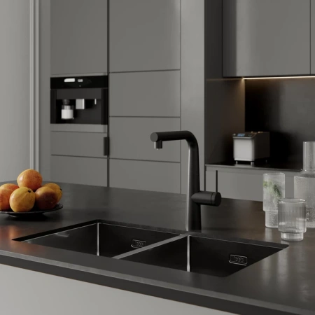Смеситель для кухни IDDIS Pure PURBLPFi05 черный матовый
