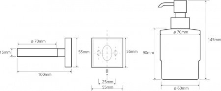 Дозатор для жидкого мыла Bemeta Beta 132109102 Хром