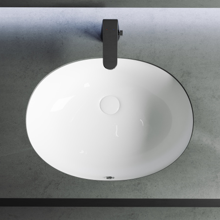 Раковина встраиваемая снизу 51см Ceramica Nova Element CN6043 белый