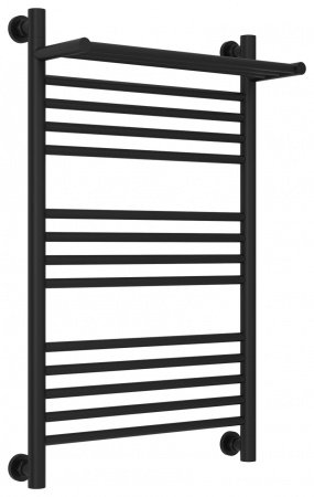 Полотенцесушитель водяной Сунержа Богема с полкой+ 80х50 черный матовый