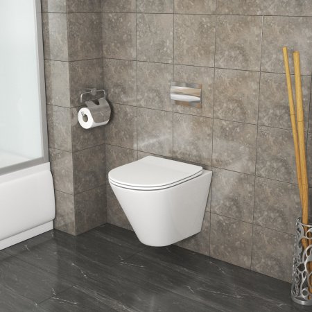 Унитаз подвесной Grossman GR-4477S белый, с сиденьем микролифт