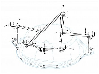 Металлический каркас Cezares FI CORNER-MF