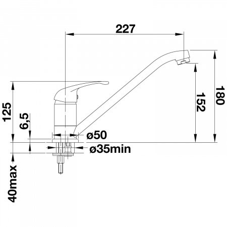 Смеситель для кухни Blanco Daras 524180 антрацит