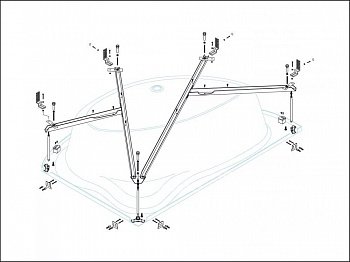 Металлический каркас Cezares TEBE-MF-L