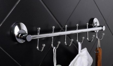 Крючки для полотенец Fixsen Europa FX-21805-6 Хром