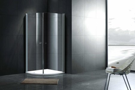 Душевой угол GEMY Rockcoco 100x100x190 профиль хром, стекло прозрачное