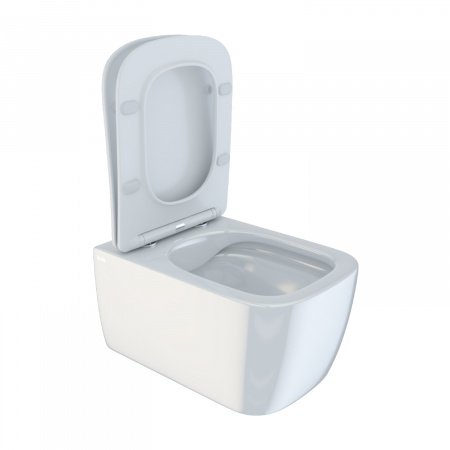 Унитаз подвесной IDDIS Bridge BRIRDSEi25 белый, с сиденьем микролифт