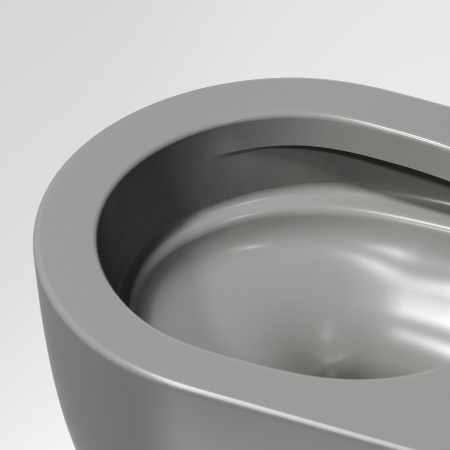 Унитаз подвесной безободковый Ceramica Nova Modena Rimless CN6063MH серый матовый