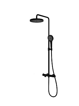 Душевая стойка со смесителем Vincea Rim VSFS-2RM1MB черный матовый