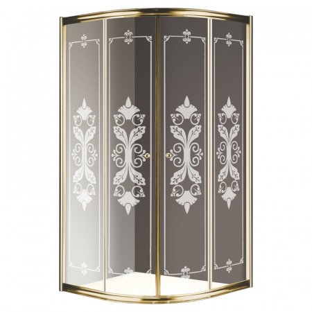 Душевой уголок Cezares Giubileo R2 80x80 прозрачное стекло профиль хром