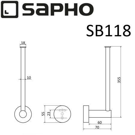 Держатель запасных рулонов Sapho SAMBA SB118 хром