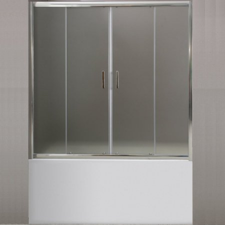 Шторка на ванну BelBagno Uno VF-2 170 профиль Хром стекло прозрачное