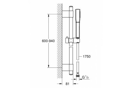 Душевой гарнитур Grohe Grandera 26038IG0 хром/золото