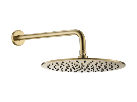Настенный верхний душ 30см Benesque Lumiere 22010404 латунь брашированная
