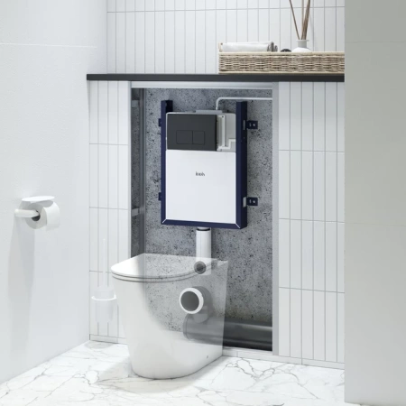 Бачок скрытого монтажа Iddis Optima Home OPH0MBCi32K клавиша смыва черный матовый