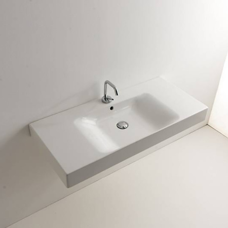 Раковина подвесная / накладная 100см Kerasan Cento 355001*1 белый