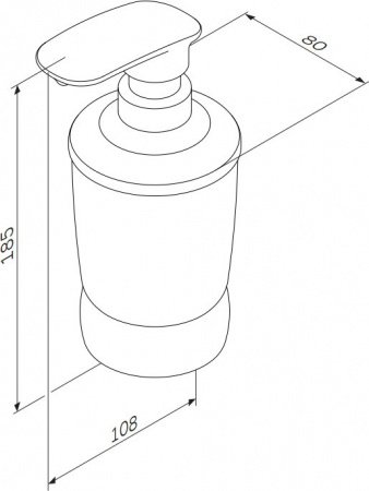Дозатор жидкого мыла AM PM Sensation A3031900 хром/матовое стекло